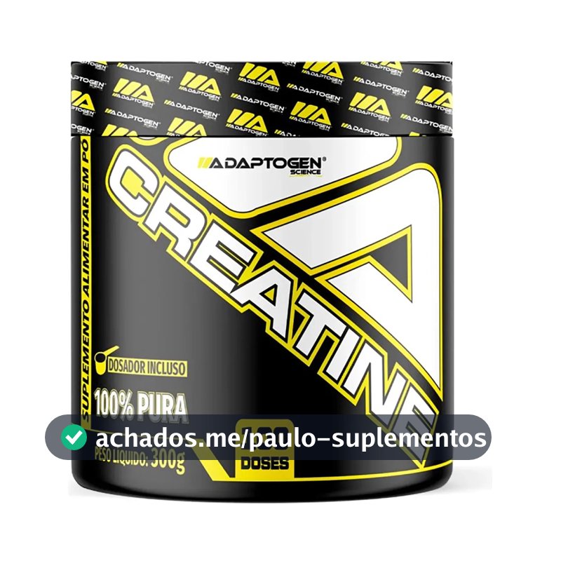 Creatina Adaptogen Science Platinum em pó Sem sabor x 300g