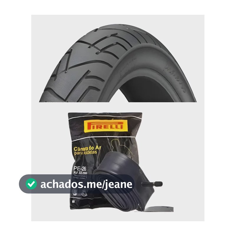Pneu Praieiro Bike Levorin Slick Aro 26x1.95 +camara Pirelli Preto
