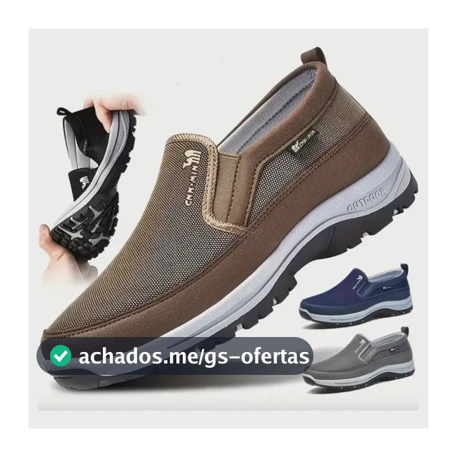 Sapatilha Tenis Ortopédica Antiderrapante Ideal Diabético Marrom 40