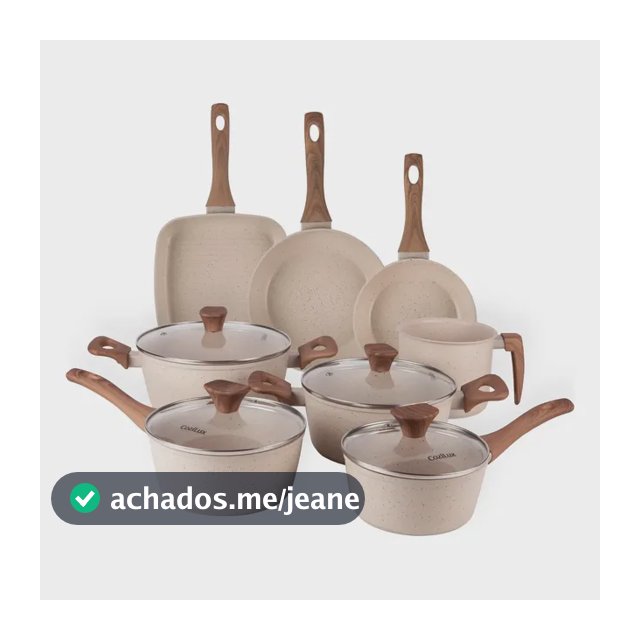 Jogo De Panelas Cerâmico Antiaderente 8 Peças Cozilux