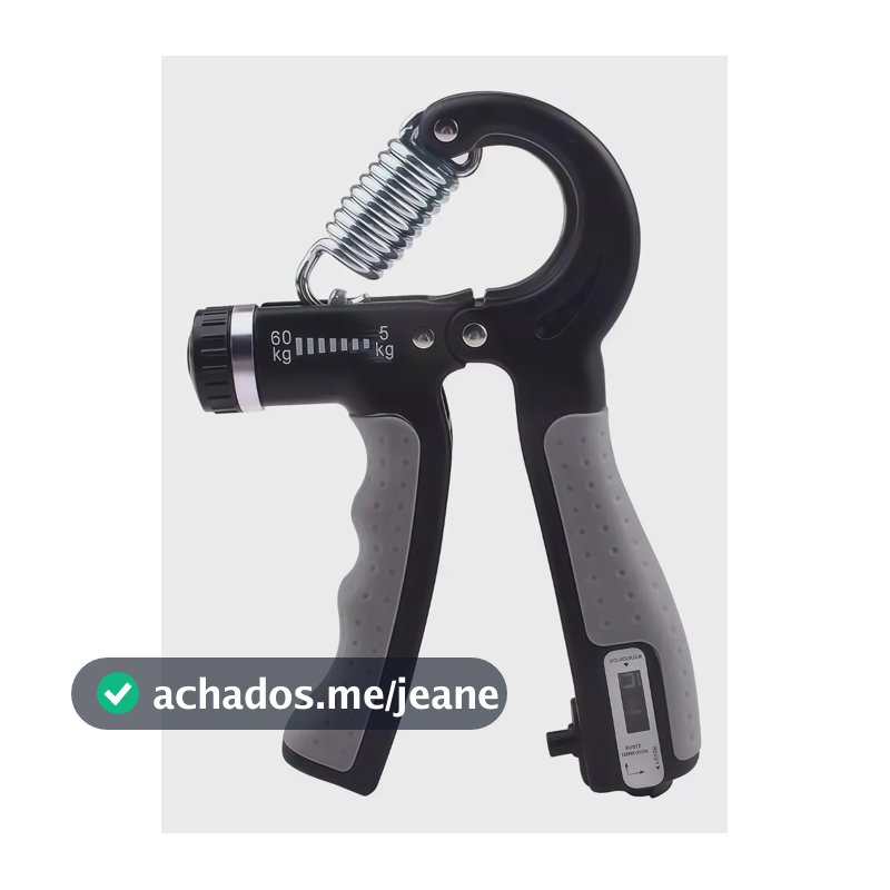 Aderência De Mão Hand Grip 5-60kg Exercite Com Balcão Cinza