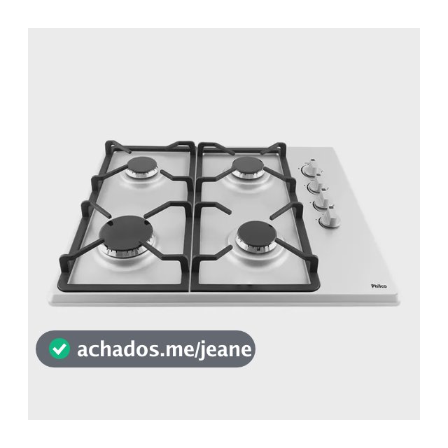 Cooktop Pct04i 4 Bocas A Gás Automático Inox Philco