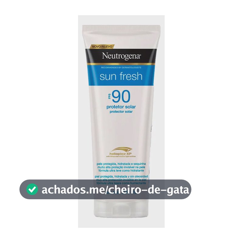 Protetor Solar Corporal Neutrogena Sun Fresh FPS 90, 200ml