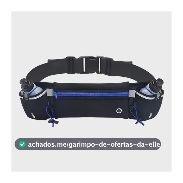Cinto De Hidratação Com 2x Garrafinhas Para Corrida Pochete