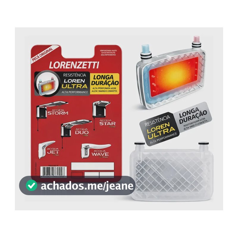 Resistência Lorenzetti p/ ducha chuveiro Acqua Duo/Storm/Star/Wave 127V 5500W Código 3065