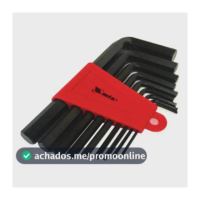 Jogo De Chaves Allen Curta 1.5 A 10mm C/ 9 Peças 112269 Mtx Cor Preto