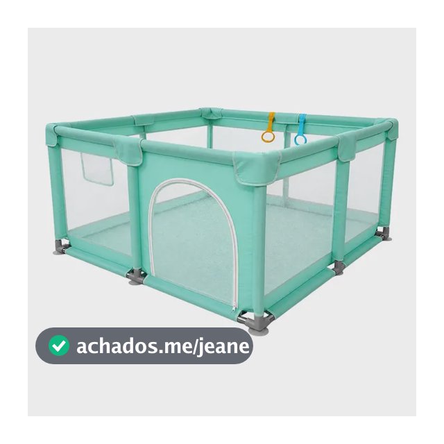 Cercadinho Para Bebê Infantil Chiqueirinho 127x127cm Pipdip Verde-claro Cercadinho