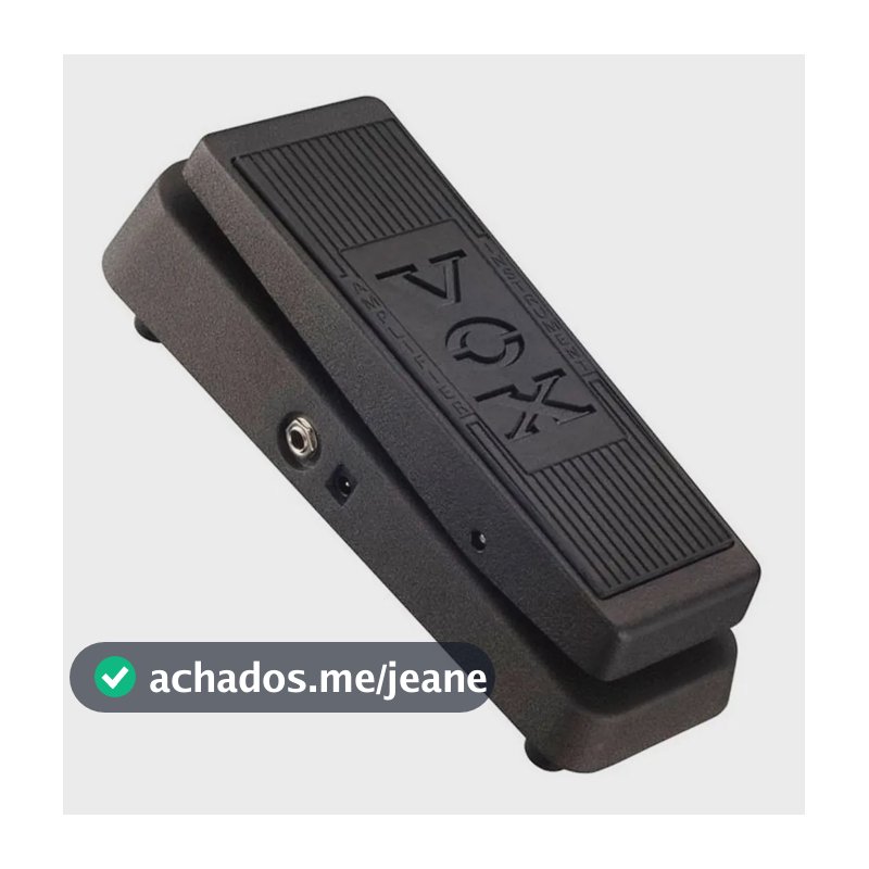 Pedal Wah-Wah VOX V845 Análogo para Guitarra Elétrica Preto