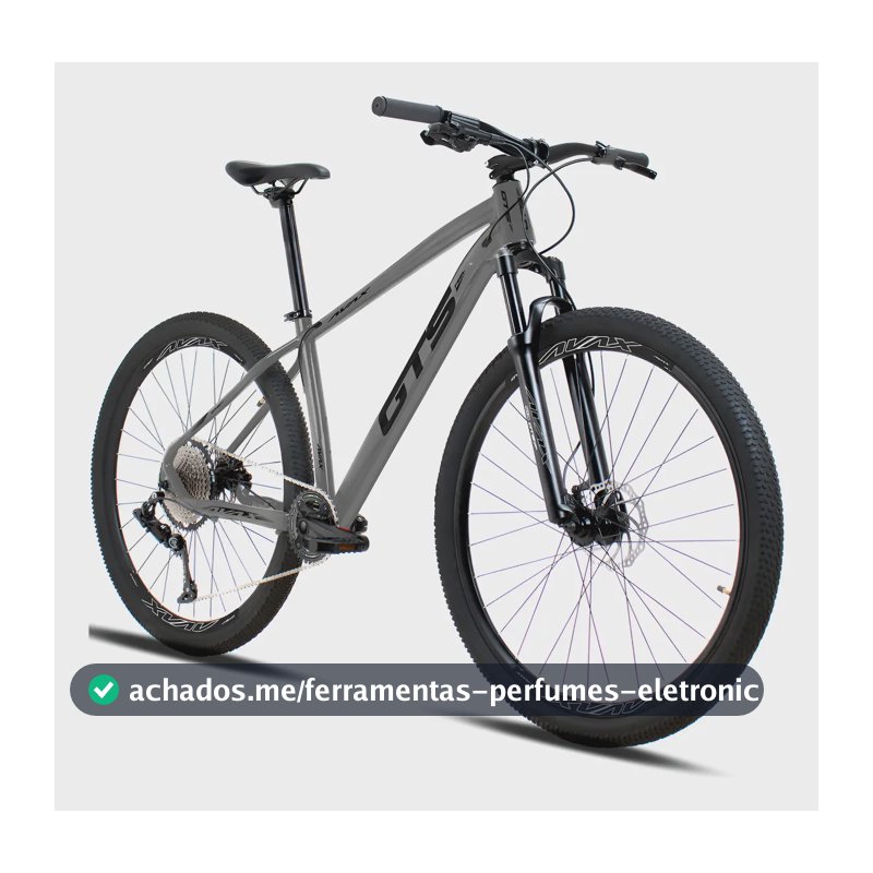 Bicicleta Aro 29 Gts Feel Avax 12v Freio A Disco Hidráulico Cor Cinza Tamanho Do Quadro 19