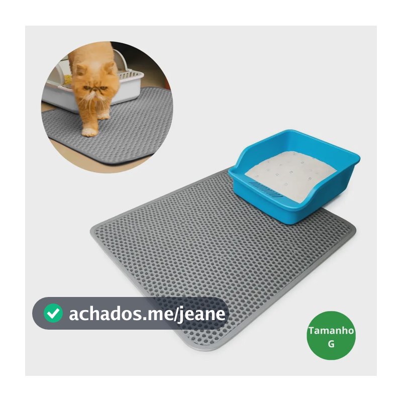 Tapete Higiênico Para Gatos Coletor De Areia Limpa Patas