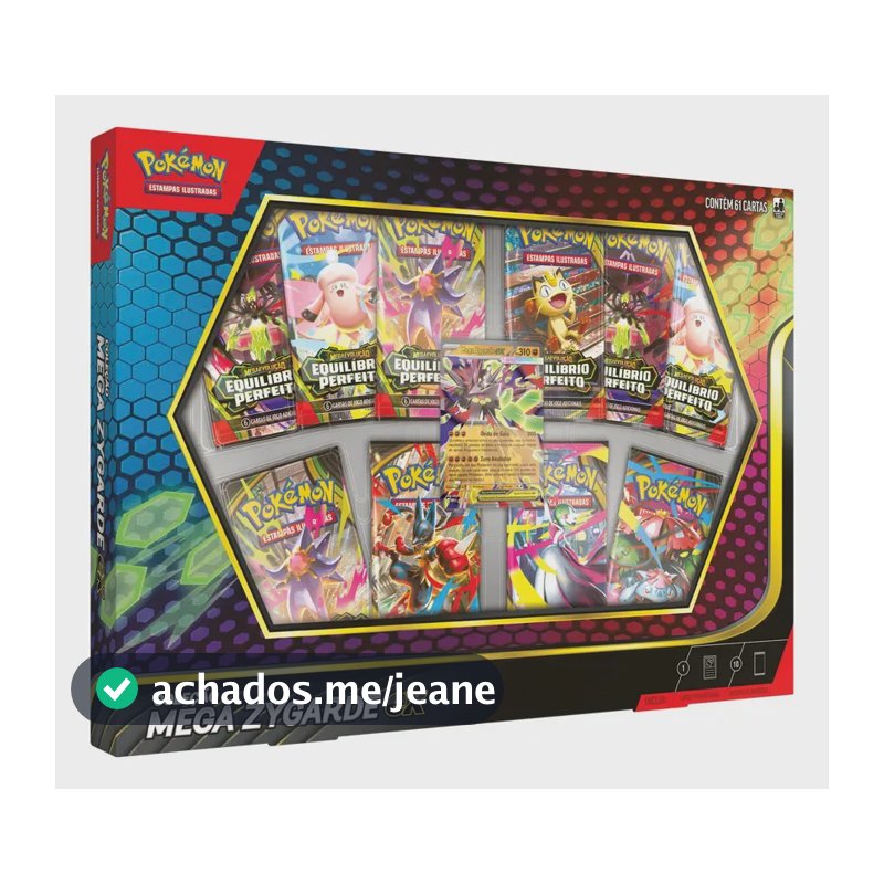 Pokémon Coleção Mega Zygarde ex Box Lacrada Original Copag