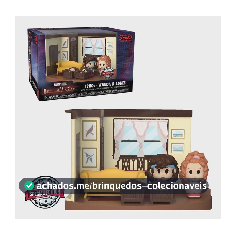 Boneco Funko Pop Marvel Mini Moments Wanda & Agnes 2 Pack