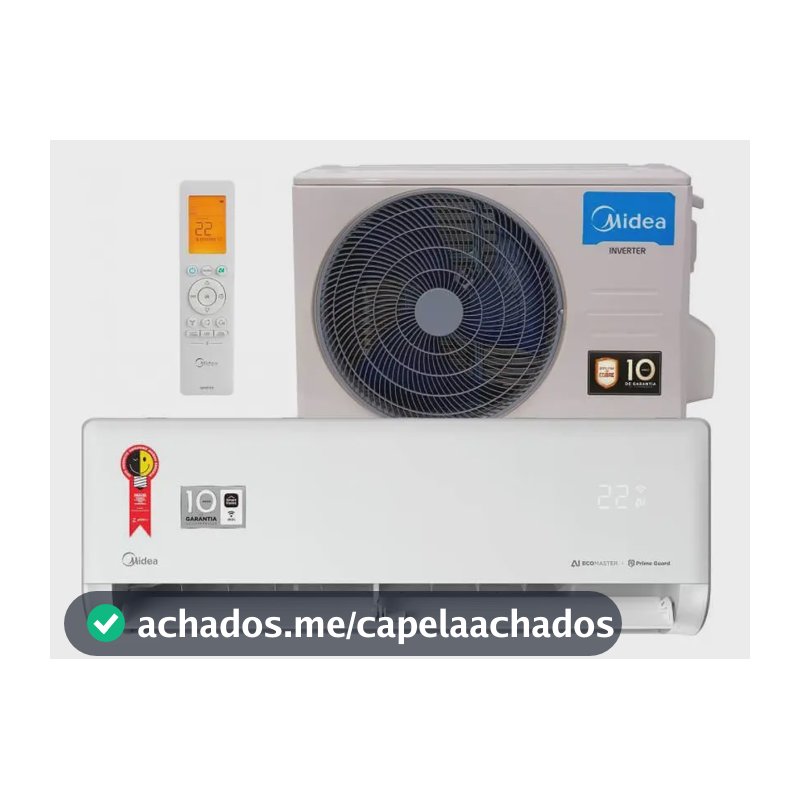 Ar Cond Split Inverter Midea Ia Ecomaster 9k Btus Frio 42EZVCA09M5