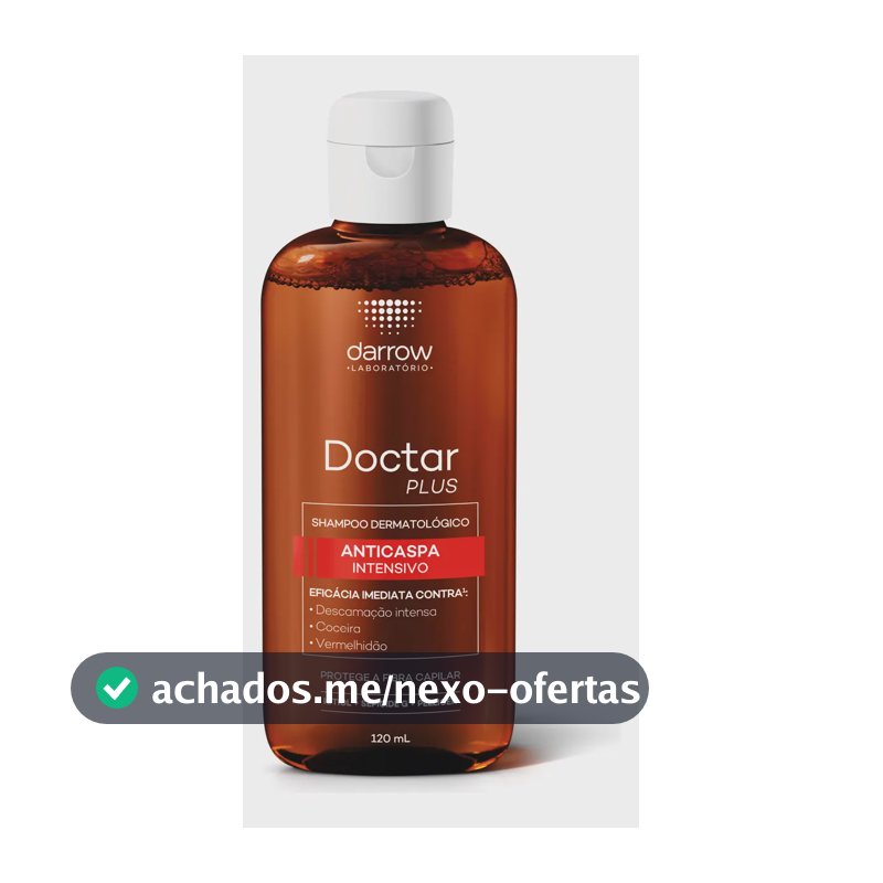 Shampoo Dermatológico Anticaspa Darrow Doctar Plus 120 mL