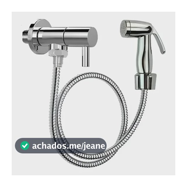 Ducha Higiênica Registro Aço Inox Super Luxo 1/4 Volta