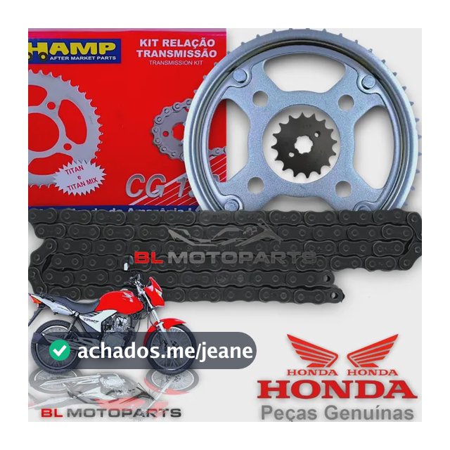 Kit Relação Cg Titan 150 2004-2015 Original Honda Hamp