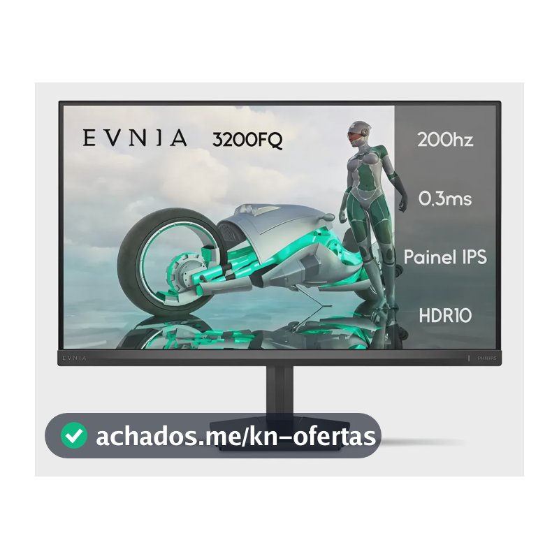 Monitor Gamer Phillips de 23.8" Full HD IPS com 200Hz