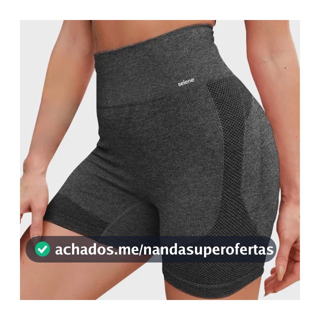 Short Selene Levanta Bumbum Sem Costura Sem Transparência