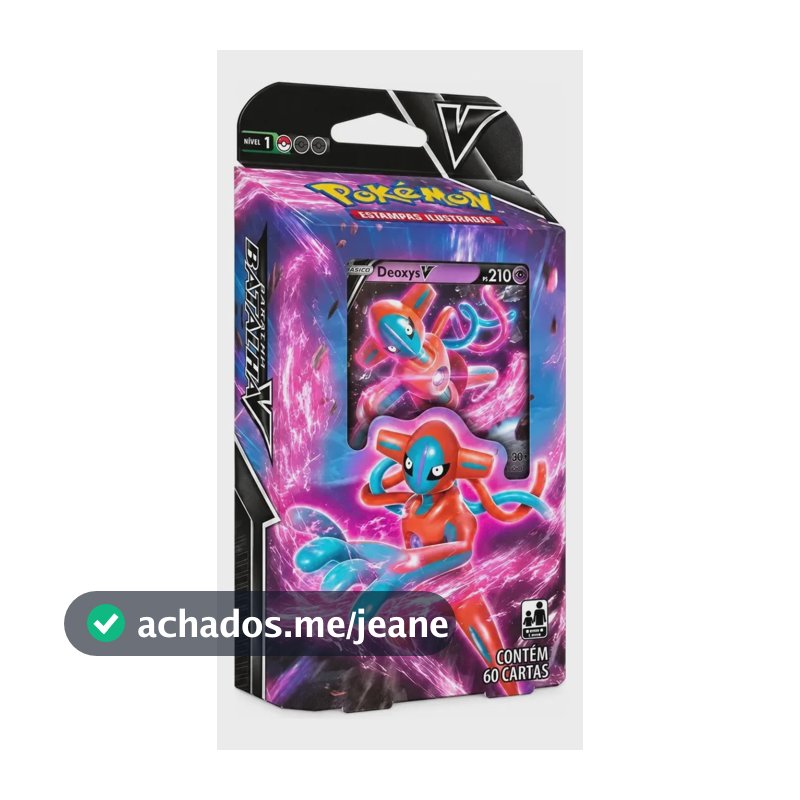 Deck Pokémon Deoxys V Baralho De Batalha V Com 60 Cartas Tcg Português