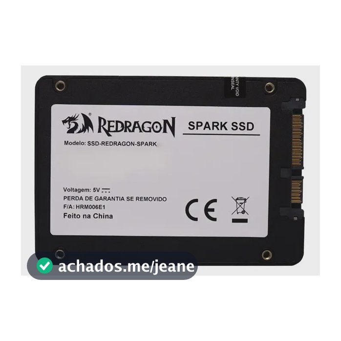 Ssd Sata 2.5 Redragon Spark 480gb Gd-307 Preto