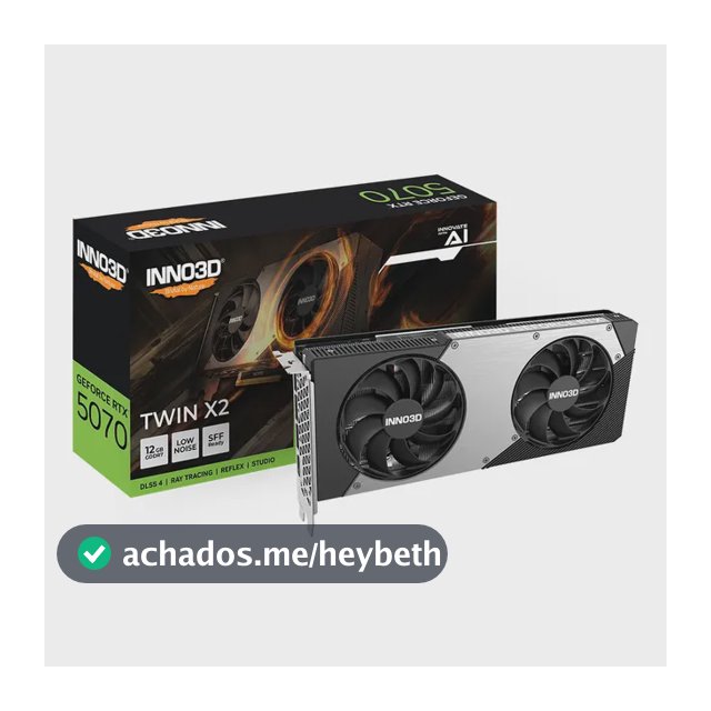 Placa de Vídeo Inno3D Nvidia GeForce RTX 5070 12GB GDDR6