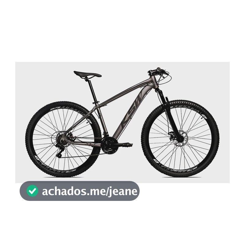 Bicicleta Alumínio Aro 29 Ksw 24v Freio Disco Xlt Cor Grafite Tamanho Do Quadro 19