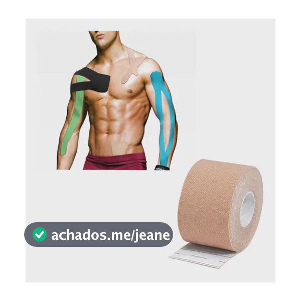 Kinesiology Tape Sportstape bandagem fita adesiva fitness fisioterapia cor pele