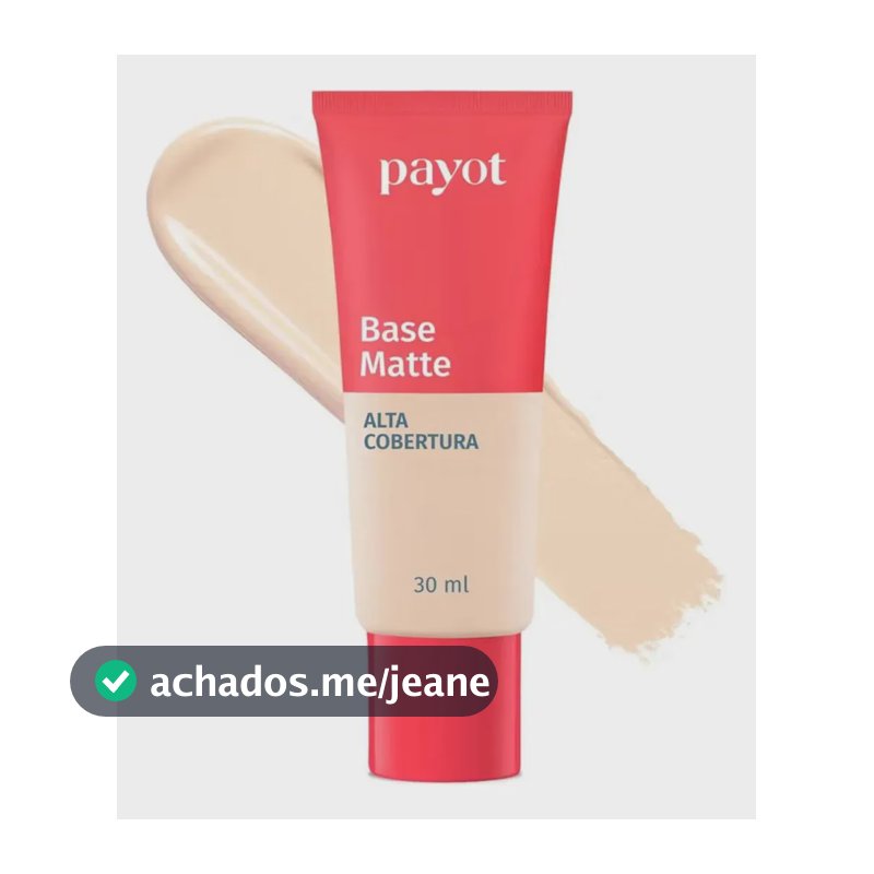 Base Matte Payot Alta Cobertura 30ml Cor 01