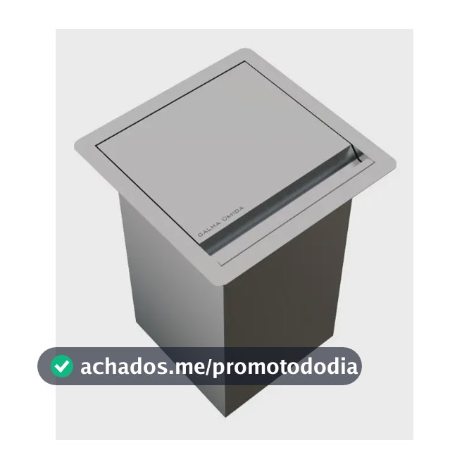 Lixeira Inox 3,9 L Para Bancada - Marca Calha Úmida