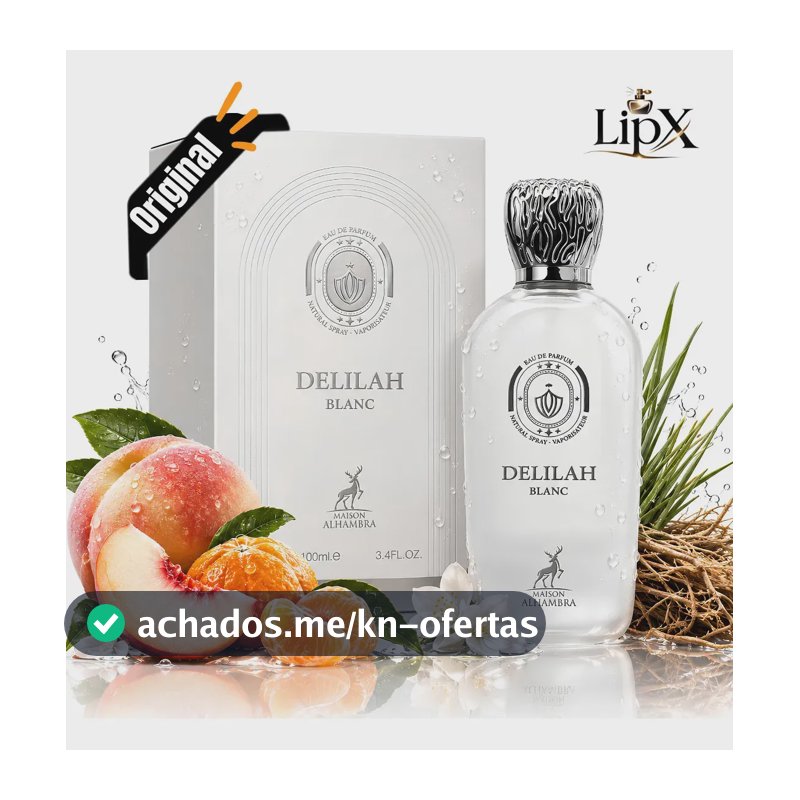 Perfume Arabe Delilah Blanc Edp 100ML Feminino Original Com NF