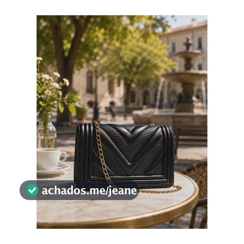 Bolsa Feminina Clutch Tiracolo Corrente Removível Festa Casamento Luxo Passoapé Original