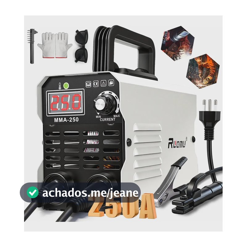 Máquina De Solda Inversora MMA 250A Sem Gás