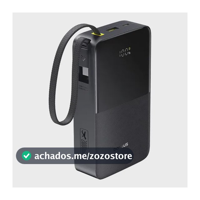 Power Bank Baseus Turbo Bipow2 Pro 20000mah 22.5w Cor Preto