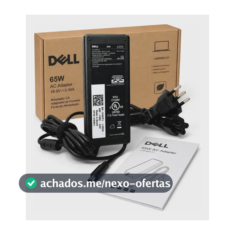 Fonte Carregador Notebook Dell Inspiron 15 5000 (5566) Preto