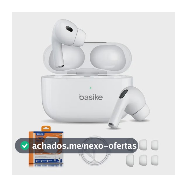 Basike Fone De Ouvido Sem Fio Bluetooth Para Bluetooth 5.3 Branco