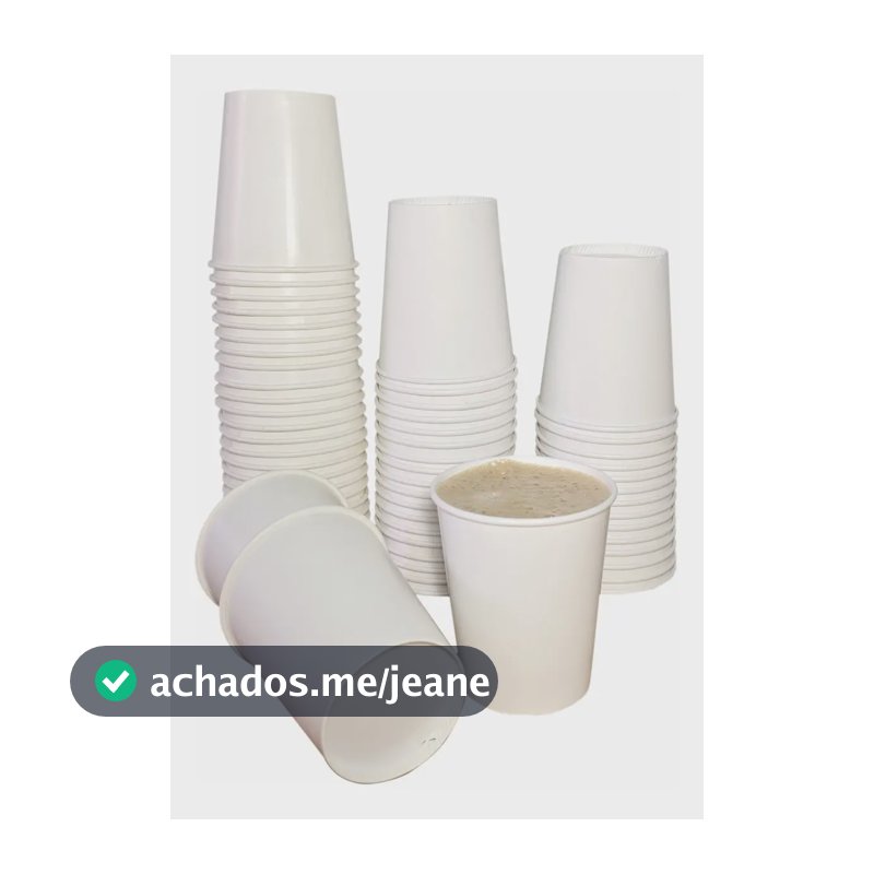 Copo De Papel 180ml Branco Descartável Papel Biodegradável Boxbe C/ 100un