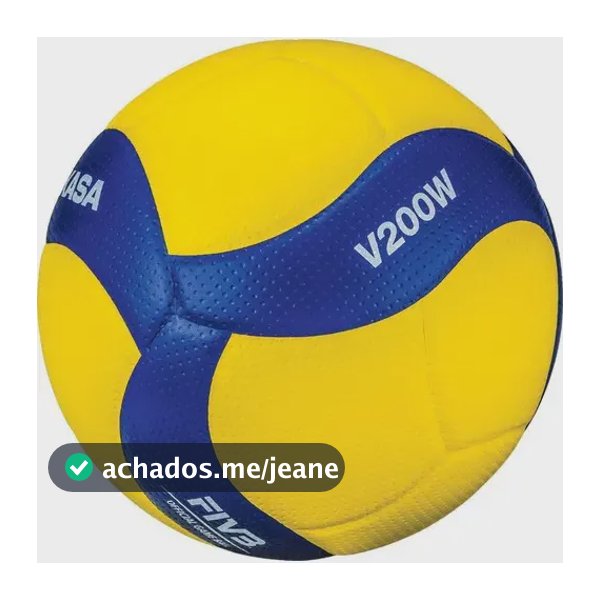 Bola De Vôlei Mikasa V200w Profissional Amarelo/azul ORIGINAL FIVB GAME BALL