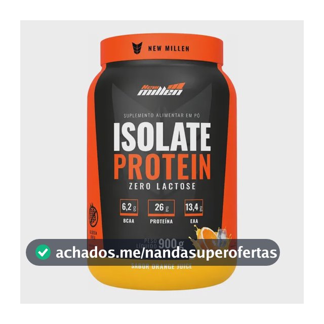 Whey Isolado 900g Suco de Laranja - New Millen