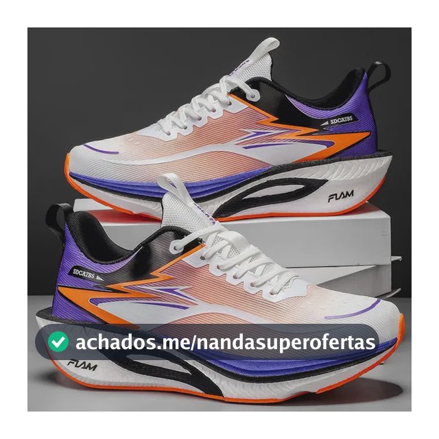 Tênis Corrida Unissex Com Placa De Carbono Solado Macio Violeta Geométrico 37