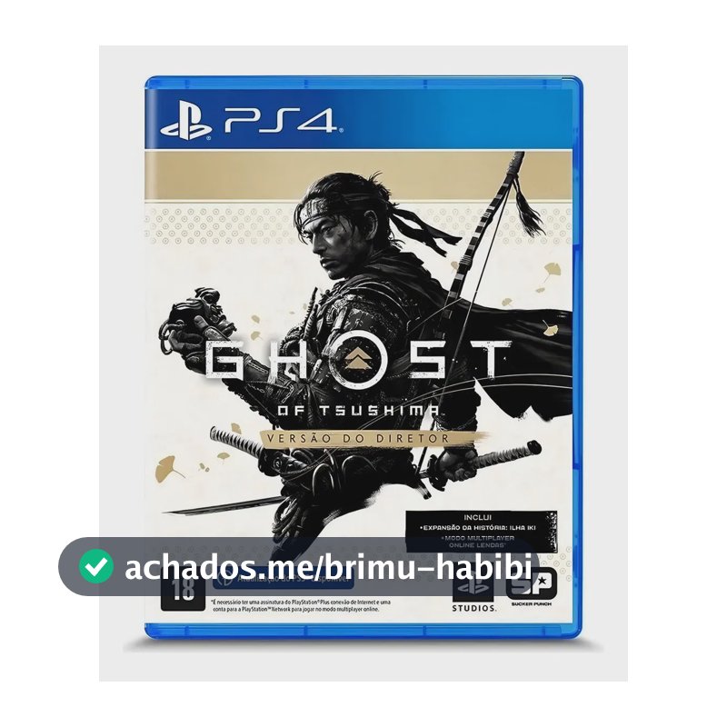 Jogo Ghost Of Tsushima Director's Cut Mídia Física Ps4 Sony