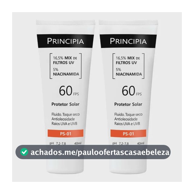 Principia Kit Protetor Solar Facial Ps-01 Fps60