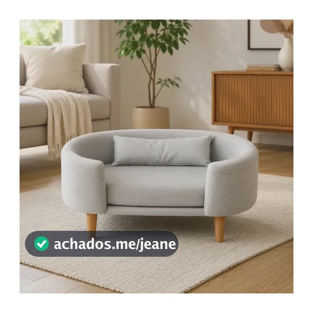 Cama Pet Luxo Sofá Poltrona Premium Para Cães E Gatos Cinza