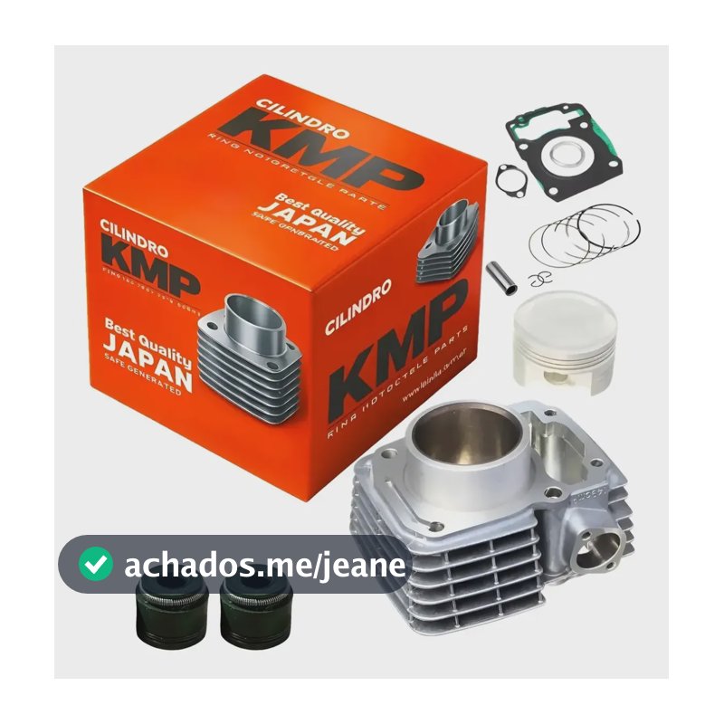 Kit Cilindro Motor Kmp Completo Titan Fan Bros Cg 150 Novo