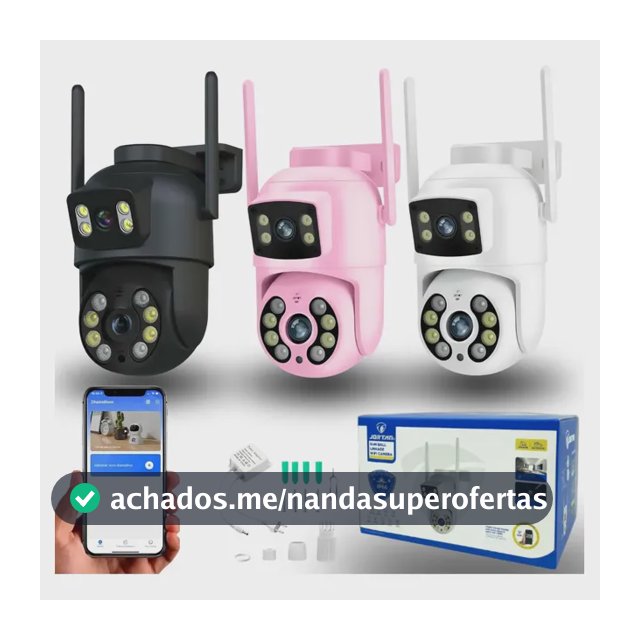 Câmera De Segurança A28 Wifi Dupla 4mp Ptz Sensor Yousee