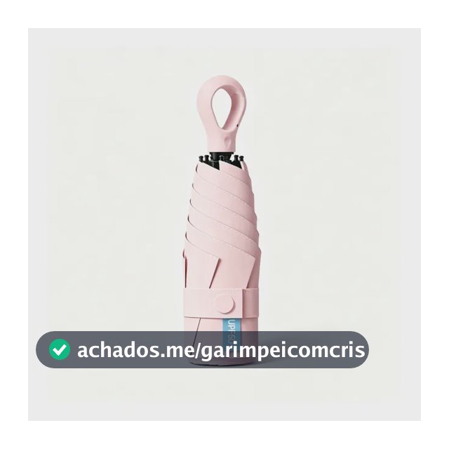 Mini Guarda-chuva Fps50+ Proteção Uv Portátil Feminino Viage Rosa