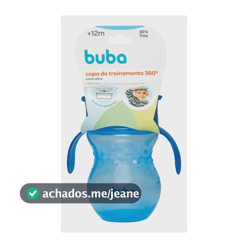 Copo Infantil De Treinamento Com Alça 360° - Buba Baby