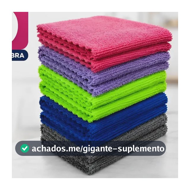 Kit 10 Panos Microfibra Alta Absorção Multiuso Não Risca  Sortido