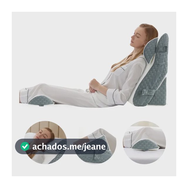 Travesseiros Cunha Anti Refluxo Encosto Pós Operatório 4pcs Cinza-escuro