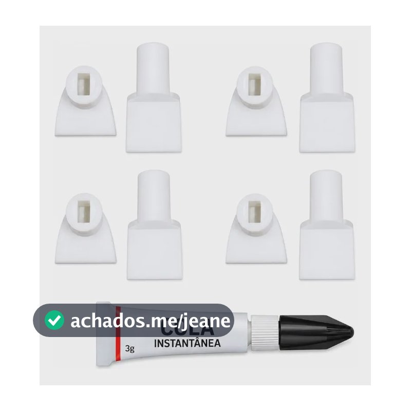 Kit Reparo Aleta Ar Condicionado Split Kit 4 Peças + Cola