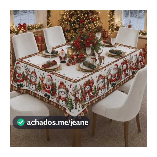 Toalha Mesa Retangular 6 Lugares Cozinha 2,20x1,50m